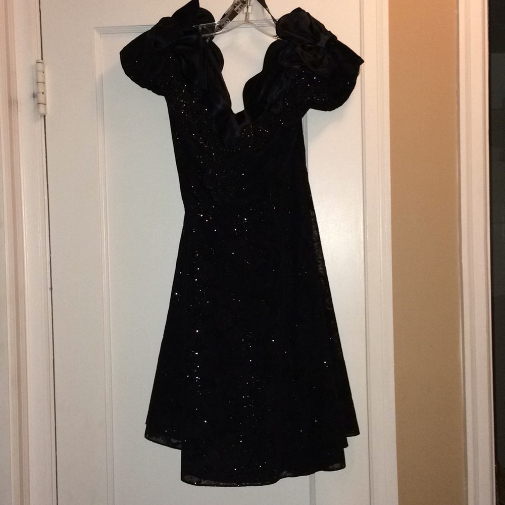 Black Velvet Party Dress Size 5/6